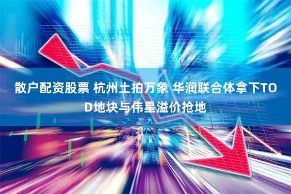 散户配资股票 杭州土拍万象 华润联合体拿下TOD地块与伟星溢价抢地